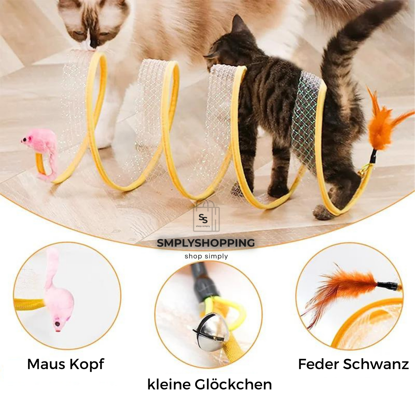 PawSpiral - Der 2-in-1 Spielspaß für meisterhafte Katzen!