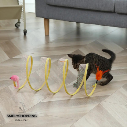 PawSpiral - Der 2-in-1 Spielspaß für meisterhafte Katzen!