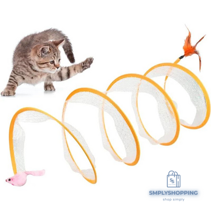 PawSpiral - Der 2-in-1 Spielspaß für meisterhafte Katzen!