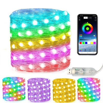 Bunte Lichterkette LED