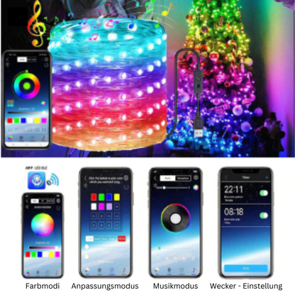 Bunte Lichterkette LED